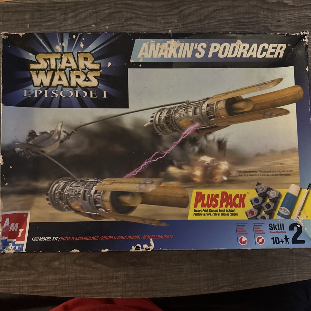 Vintage 1999 Star Wars Episode I - Anakin's Podracer - AMT ERTL 1:32 Model Kit